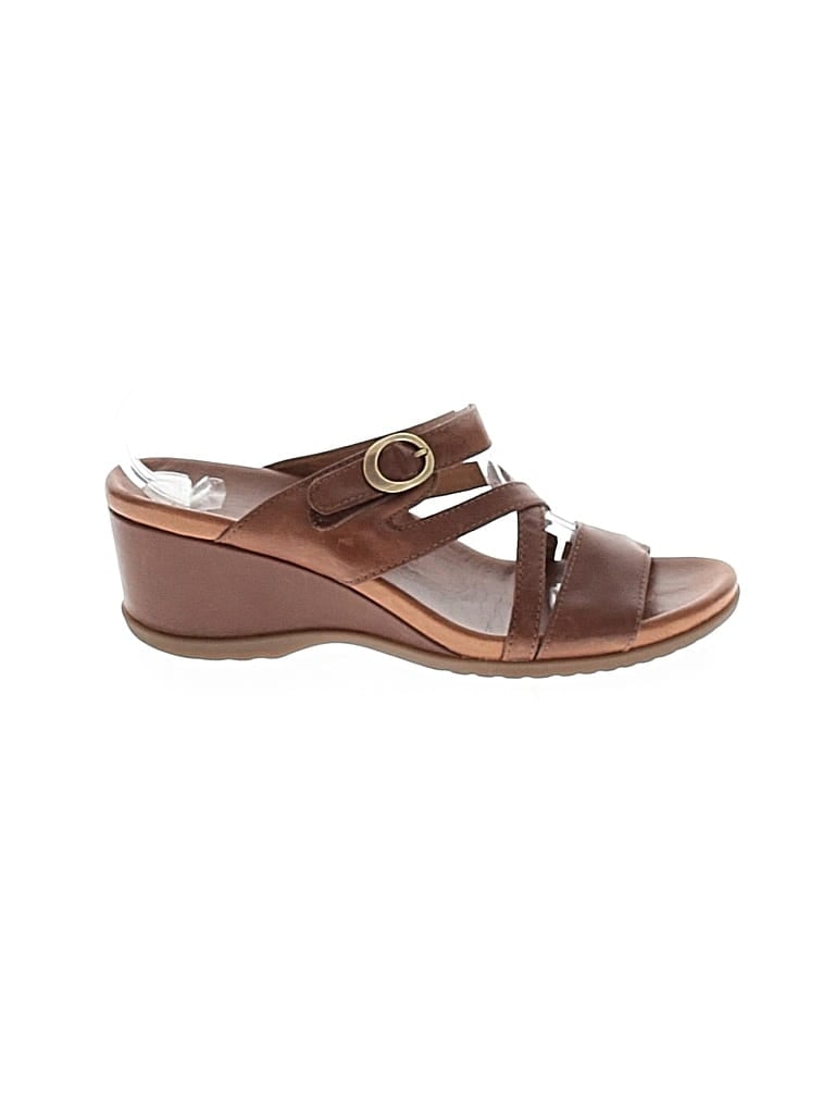 Pre-owned Dansko Wedges In Brown