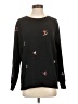 Lou & Grey Print Black Pullover Sweater Size XS - photo 1