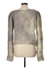 LoveShackFancy Metallic Silver Wool Pullover Sweater Size L - photo 2