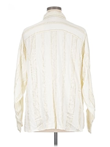 Ann Taylor LOFT Outlet Long Sleeve Button-Down Shirt (view 2)