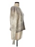 LoveShackFancy Metallic Silver Wool Pullover Sweater Size L - photo 4