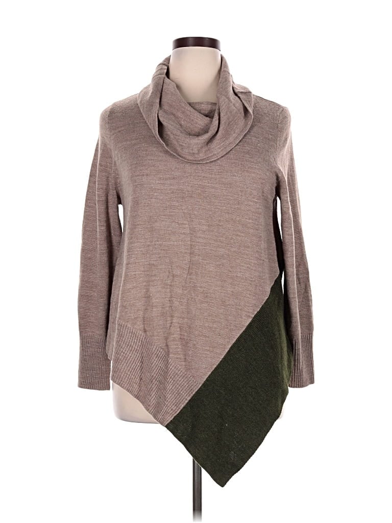 Pre-owned 89th & Madison Turtleneck Sweater In Brown