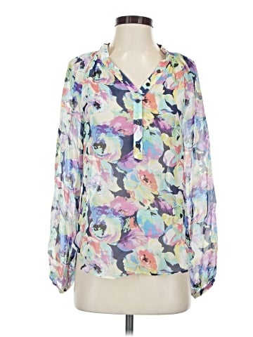 Yumi Kim Long Sleeve Silk Top (view 1)