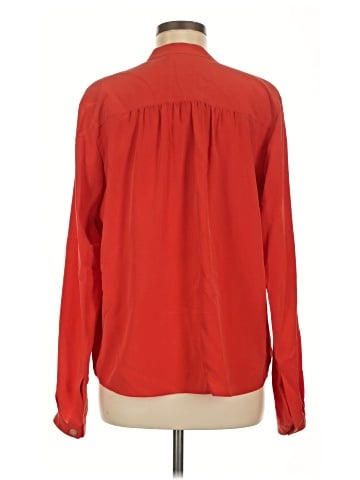 Vince. Long Sleeve Silk Top (view 2)