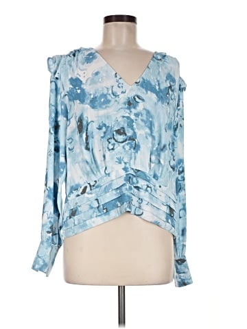 White House Black Market Long Sleeve Blouse (view 1)