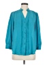 Moulinette Soeurs 100% Polyester Teal 3/4 Sleeve Blouse Size 6 - photo 1