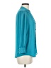 Moulinette Soeurs 100% Polyester Teal 3/4 Sleeve Blouse Size 6 - photo 4