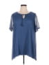 Catherines 100% Polyester Blue Vest Size 0X - photo 1