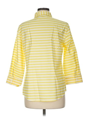Jones New York Signature 3/4 Sleeve Button-Down Shirt (view 2)