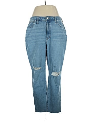 Madewell The Curvy Perfect Vintage Jean in Bradwell Wash: Ripped Edition (view 1)