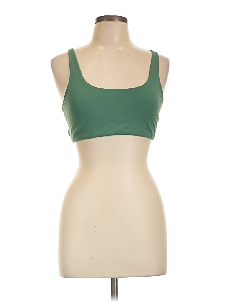 Pre-owned Vuori Sports Bra In Green