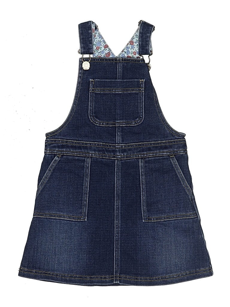 Pre-owned Mini Boden Kids' Dress In Blue