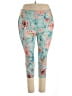 Tek Gear Floral Teal Active Pants Size 2X - photo 1
