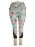 Tek Gear Floral Teal Active Pants Size 2X - photo 2