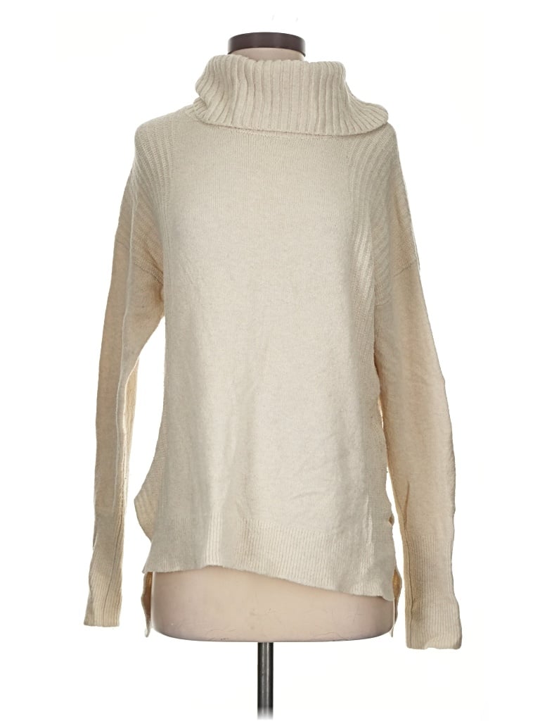 Pre-owned Caslon Turtleneck Sweater In Ivory