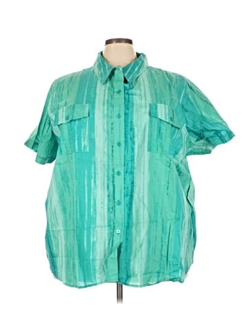 Woman Within Short Sleeve Button-Down Shirt (view 1)
