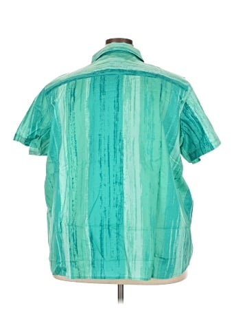 Woman Within Short Sleeve Button-Down Shirt (view 2)