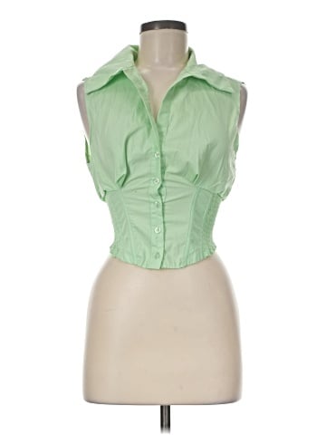 Jolie & Joy Sleeveless Button-Down Shirt (view 1)