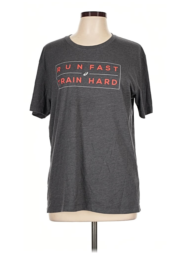 Pre-owned Asics Short Sleeve T-shirt In Gray