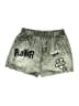 Shein Graphic Silver Denim Shorts Size 12 - photo 1