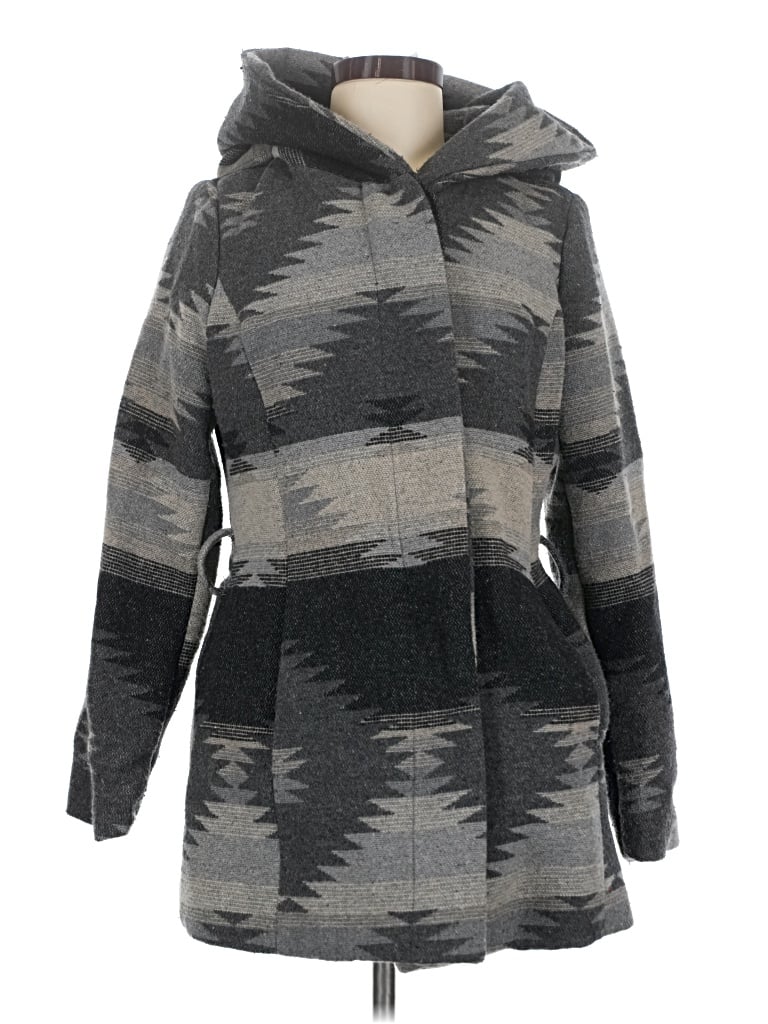 Pre-owned Coffeeshop Coat In Gray
