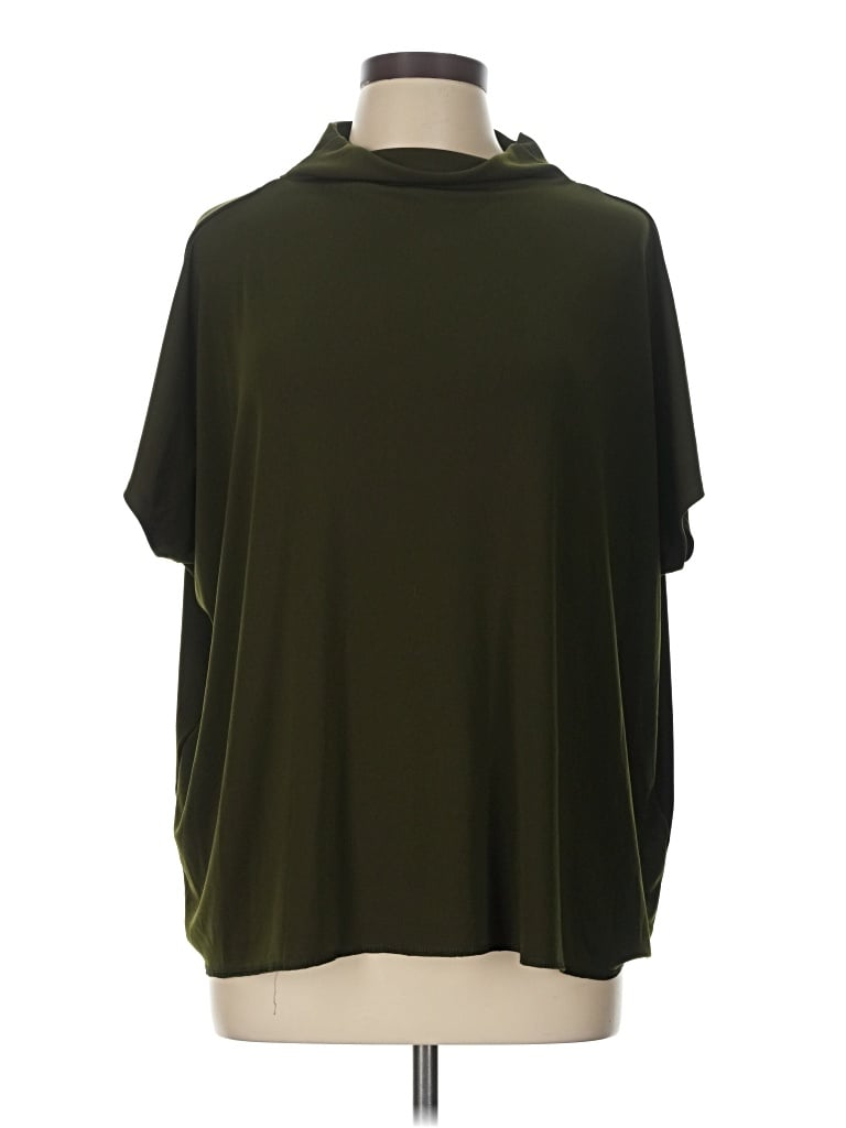 Pre-owned Alfani Short Sleeve Blouse In Green