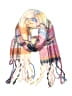 Old Navy 100% Polyester Plaid Pink Scarf One size - photo 1