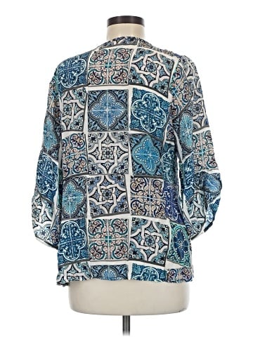 Tolani 3/4 Sleeve Silk Top (view 2)