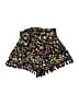 Ella Moss 100% Rayon Floral Black Shorts Size 16 - photo 1