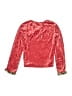 Joe Boxer 100% Polyester Metallic Red Pullover Sweater Size 10 - 12 - photo 2