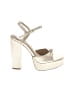 Paige Metallic Ivory Sandals Size 7 - photo 1