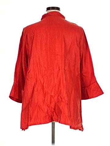 Ali Miles 3/4 Sleeve Button-Down Shirt (view 2)