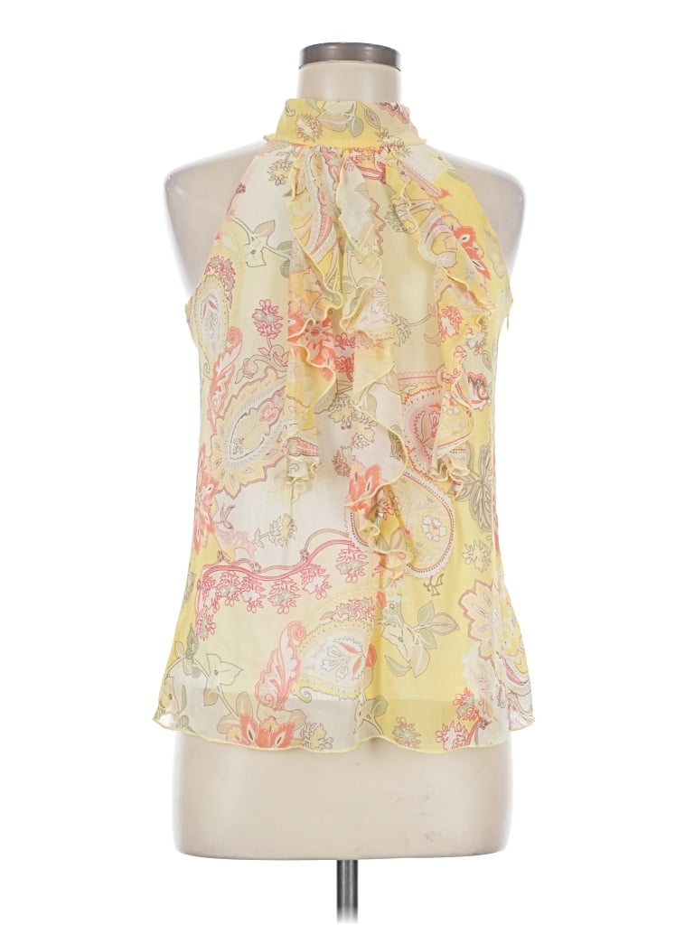 Pre-owned Bcx Sleeveless Blouse In Yellow
