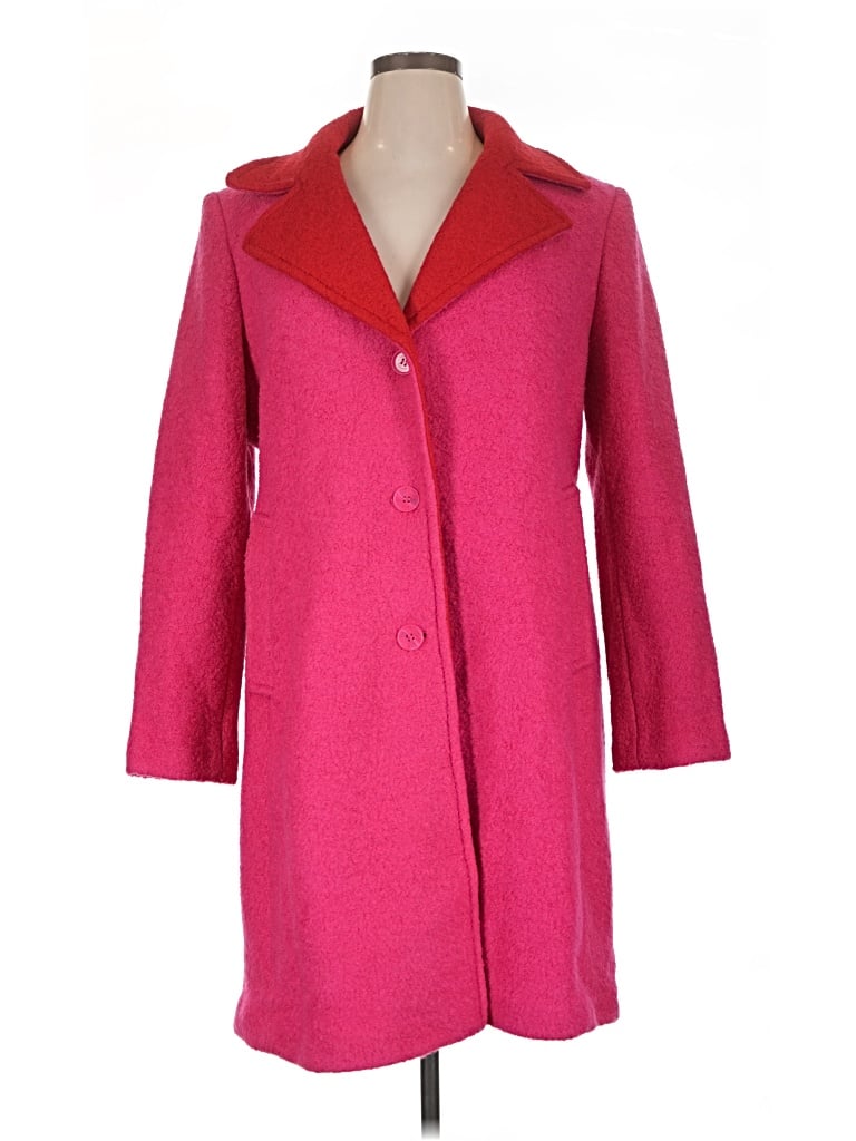 Pre-owned Kate Spade New York Wool Coat In Pink