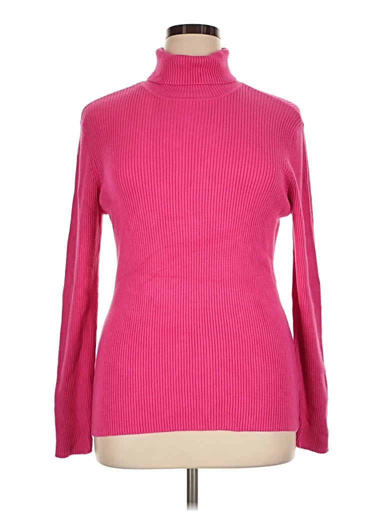 Pre-owned Boston Proper Turtleneck Sweater In Pink