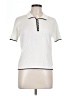 FRAME 100% Cotton Ivory Short Sleeve Top Size L - photo 1