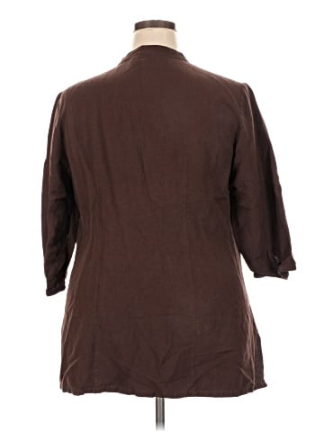 Lane Bryant 3/4 Sleeve Button-Down Shirt (view 2)