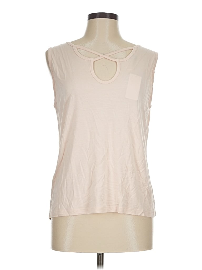 Lascana Sleeveless Top Ivory Keyhole Neckline Tops