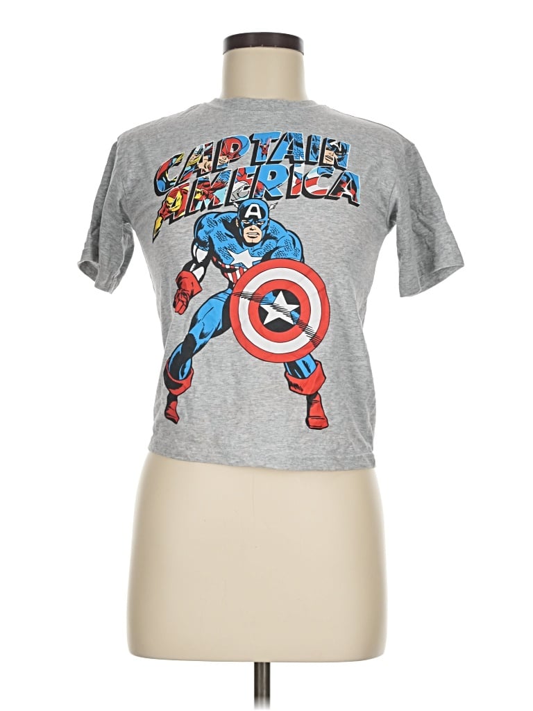Pre-owned Marvel Short Sleeve T-shirt In Silver