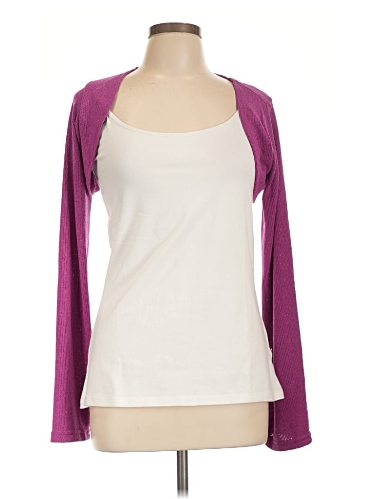 Yitty Cardigan Sweater In Purple