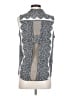 Yoana Baraschi 100% Polyester Silver Sleeveless Blouse Size S - photo 2