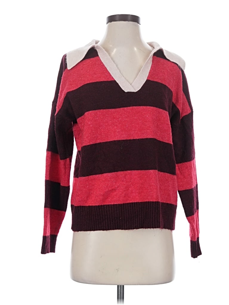 Pre-owned Central Park West Pullover Sweater In Red