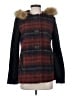Elevenses Plaid Brown Red Coat Size XS - photo 1