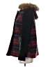 Elevenses Plaid Brown Red Coat Size XS - photo 5