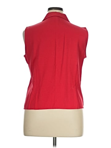 Notations Sleeveless Button-Down Shirt (view 2)