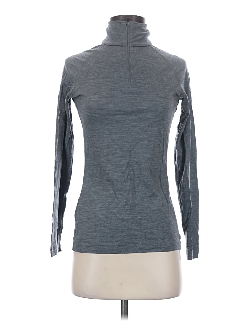 Pre-owned Eddie Bauer Long Sleeve Turtleneck In Gray