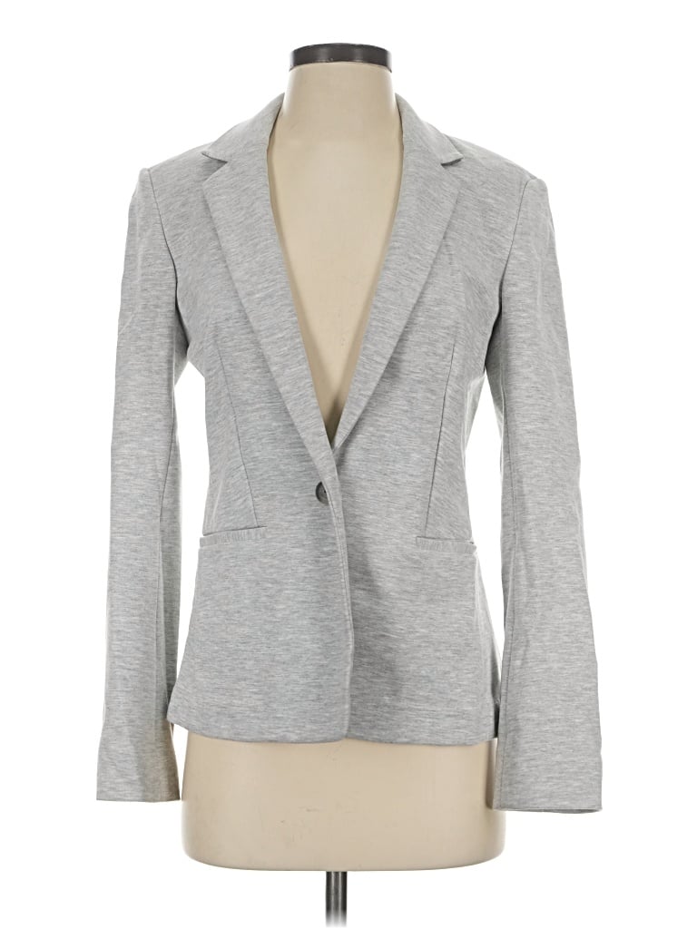 Pre-owned Express Blazer Jacket In Gray