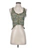 Free People 100% Polyester Green Tank Top Size XS - photo 1