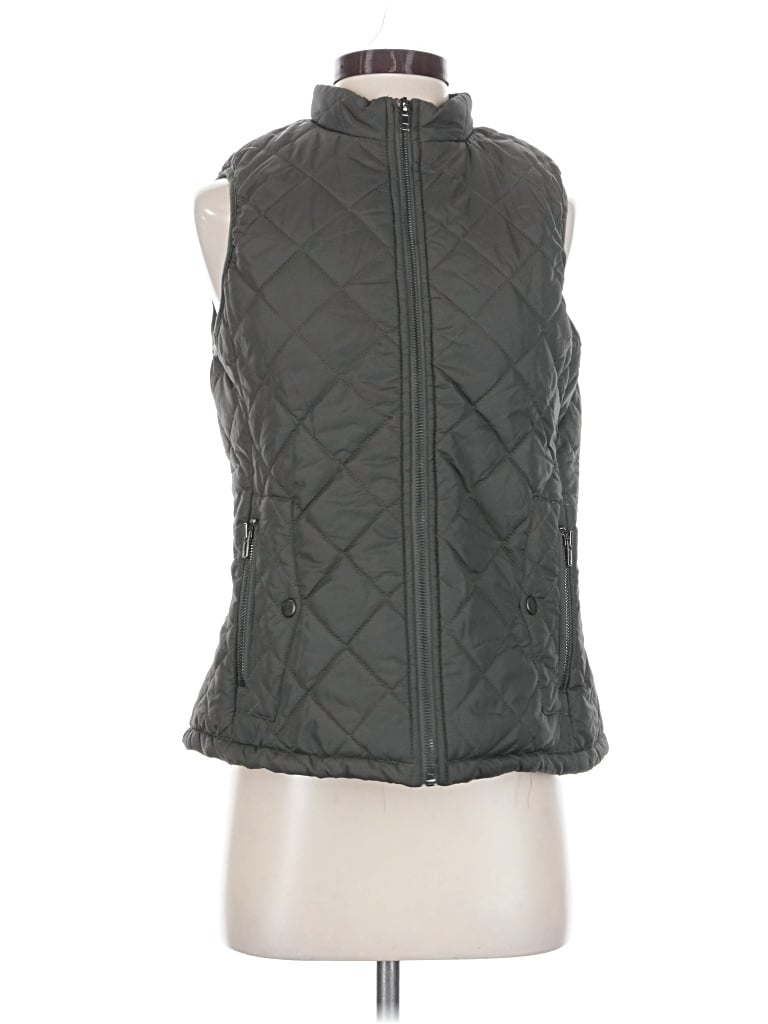Pre-owned Allegra K Vest In Gray