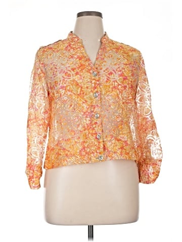 Hearts of Palm Woman 3/4 Sleeve Blouse (view 1)